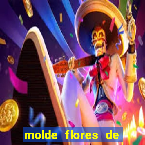 molde flores de papel para imprimir